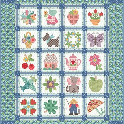 Bee Vintage Sampler Quilt Kit By Lori Holt Etsy