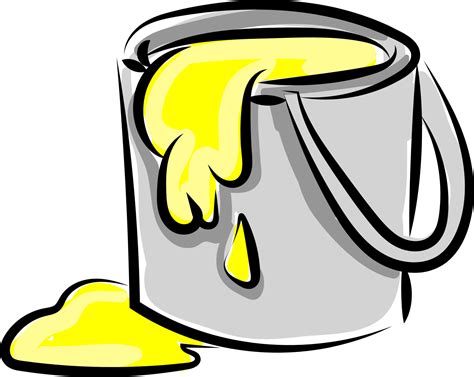 Paint Bucket Illustration Vector On White Background Vector