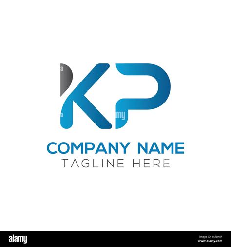 Initial ALphabet KP Logo Design vector Template. Abstract Letter KP ...