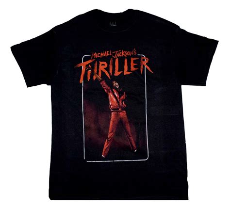 MERCH TRAFFIC Michael Jackson Thriller Arm Up Black T-Shirt - Medium