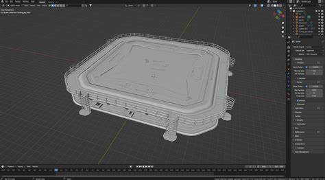 3D Sci Fi Landing Pad 3D Model TurboSquid 2008693