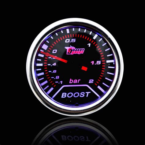 DRAGON GAUGE 52mm Turbo Boost Gauge 2 0Bar Smoke Face Mechanical