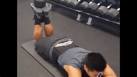 Lying Leg Curl With A Dumbbell Youtube