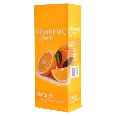 Vitamina C 500 Mg Caja X 100 Tabletas Naranja La Sante Olímpica