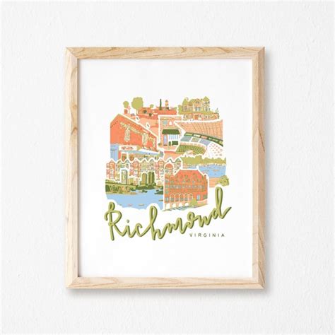 Richmond Va Skyline - Etsy