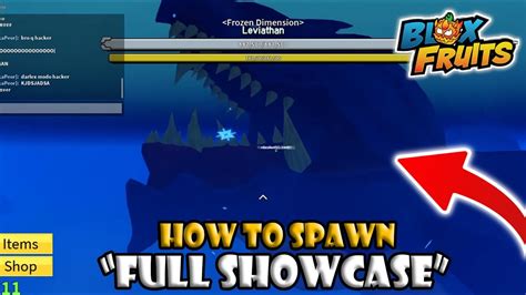 Spawning Leviathan Full Showcase Blox Fruits Update 20 Youtube