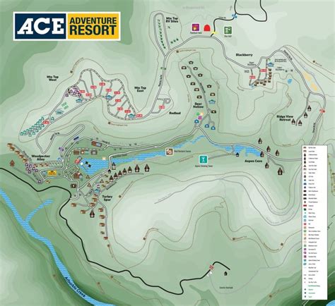 A Map Of The Adventure Resort