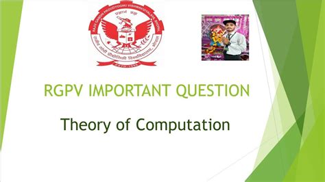 RGPV IMPORTANT QUESTIONS THEORY OF COMPUTATION YouTube