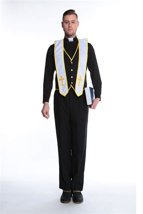 Adult Priest Halloween Costume - MYanimec