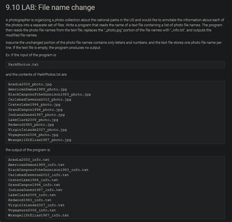 Solved Lab File Name Change A Photographer Is Chegg