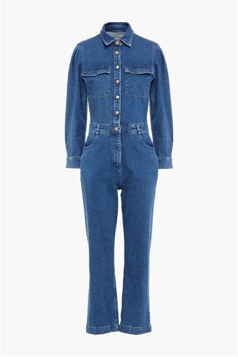 Dl1961 Freja Cropped Denim Jumpsuit The Outnet