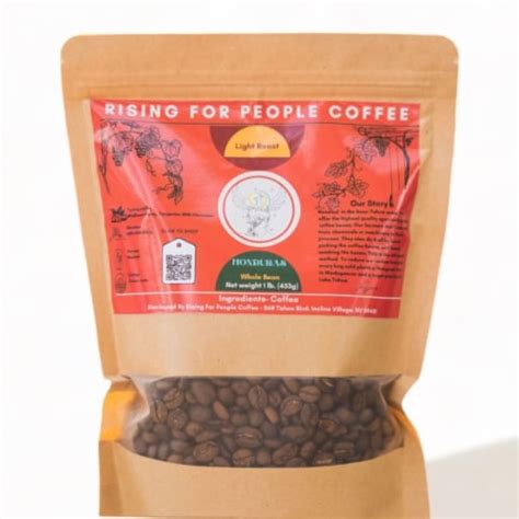 Rising For People Coffee Co Honduras Whole Bean Coffee Light Roast