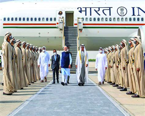 Modi UAE President Discuss Bilateral Ties