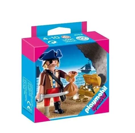 PLAYMOBIL SPECIAL 4753 Pirate Avec Coffre Au Tresor Boite Neuve EUR