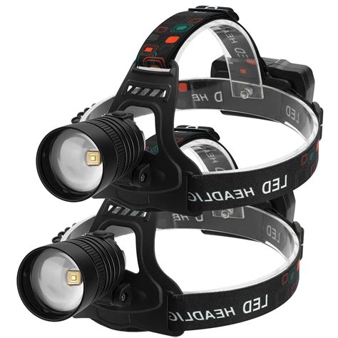 LED Rechargeable Headlamp 100000 Lumens Headlamps For Adults