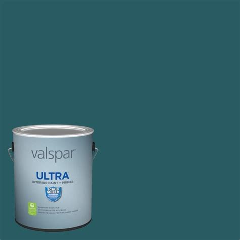 Valspar Ultra Flat Classic Teal 5011-8 Interior Paint (1-Gallon) in the ...