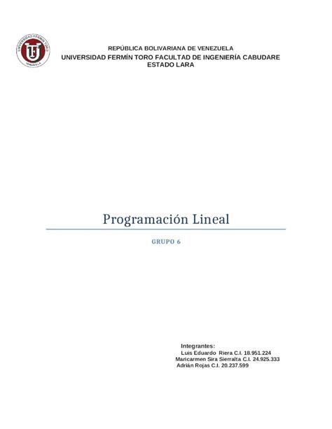 Docx Grupo Tarea De Programaci N Lineal Pdfslide Net