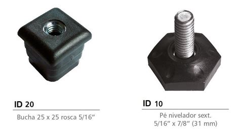 Ponteira Bucha Sapata Embutir Tubo Metalon X Mm Parcelamento