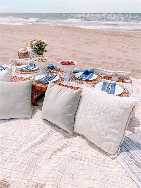 Coastal Themed Beach Picnic Blossoming Moments Co In 2021 Picnic