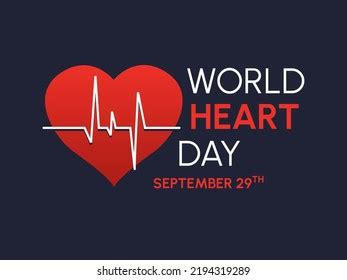 World Heart Day Logo World Hearth Stock Vector (Royalty Free ...