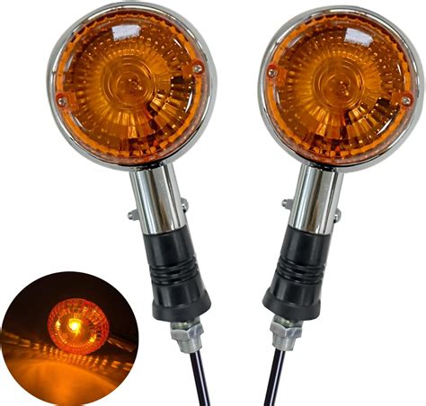 Amazon Vrweare Universal Pcs Motorcycle Turn Signals Amber