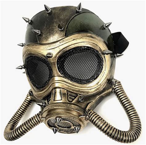 Unisex Full Face Mouth Gas Mask Halloween Costume Cosplay Steampunk Pa ...