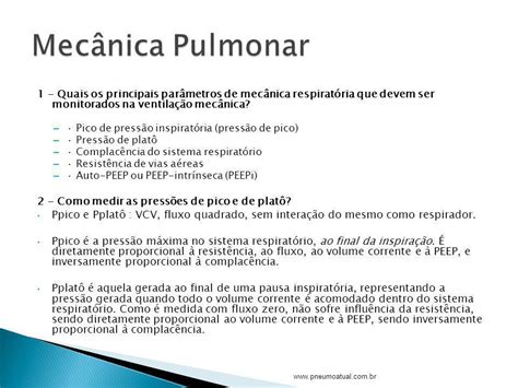 Ventilação mecânica situações especiais ppt carregar