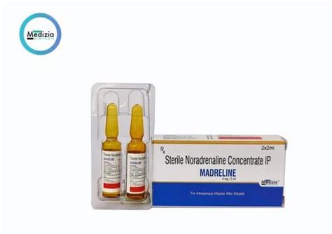 Noradrenaline Concentrate Injection 2 Mg Ml At Rs 30 Piece In Yamuna