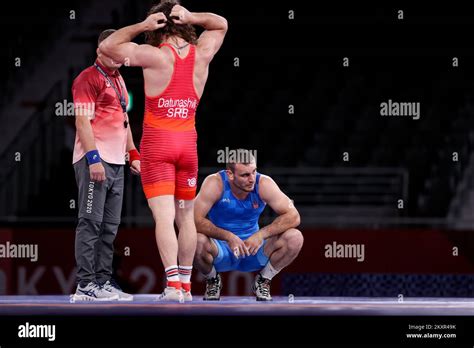 Ivan Huklek Of Team Croatia Reacts During The Menâ€™s Greco Roman 87kg