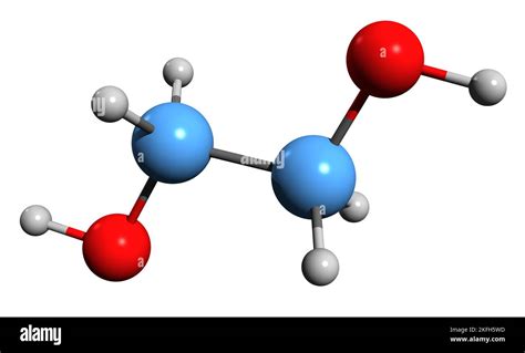 D Imagen De La F Rmula Esquel Tica Del Etilenglicol Estructura