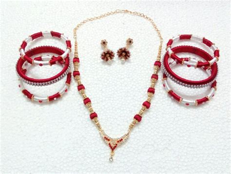 Silk Thread Jewellery Full Set At Rs 700 Set Necklace Sets In