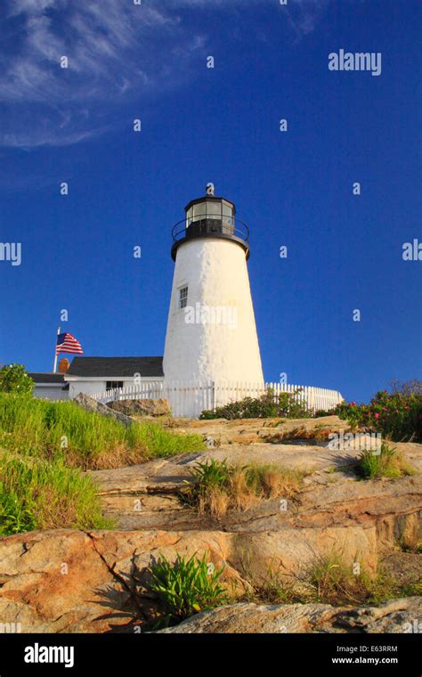 Pemaquid Point, Lighthouse, Pemaquid Lighthouse Park, New Harbor, Maine ...