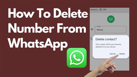 Whatsapp से Number कैसे Delete करें How To Delete Number From