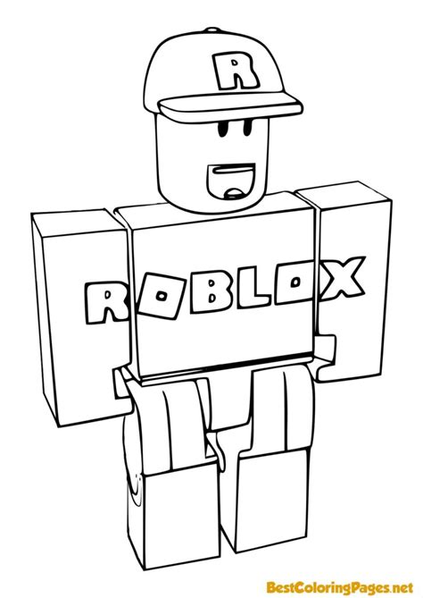 Roblox Avatar Coloring Pages Free Printable Coloring Pages