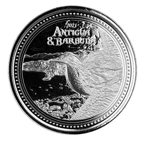 2021 New Antigua Barbuda Frigate Bird Silver 1 Oz Coin Gold