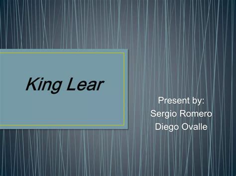 The King Lear Ppt