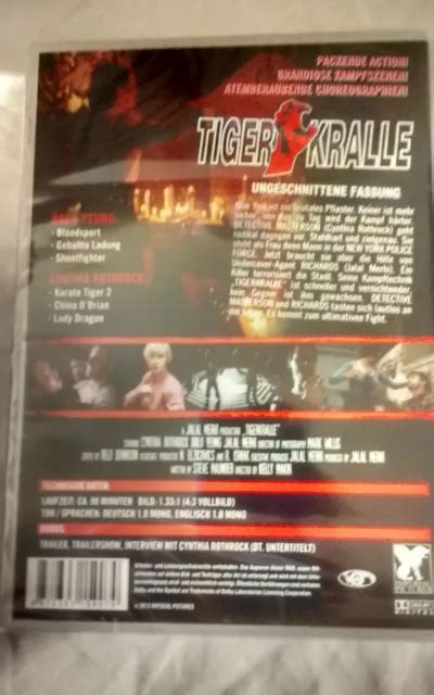 Tiger Claws 2 Ii Dvd Cynthia Rothrock New Eur 2094 Picclick It