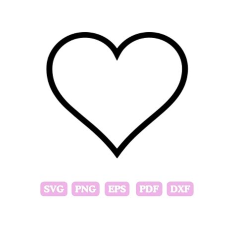 heart outline design simple heart  hand drawn heart svg png