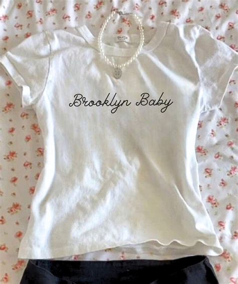 Brooklyn Baby Lana Del Rey Baby Tee Women Screen Print Baby Tees