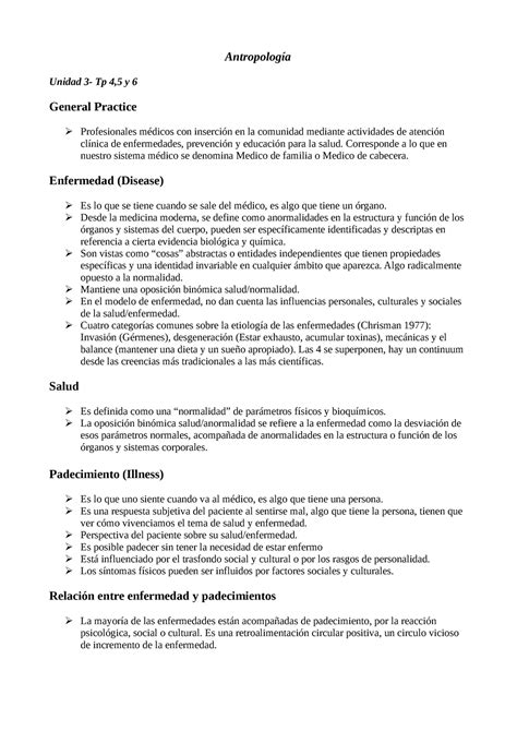 Resumen Unidad 3 TP 4 5 y 6 Antropología Unidad 3 Tp 4 5 y 6