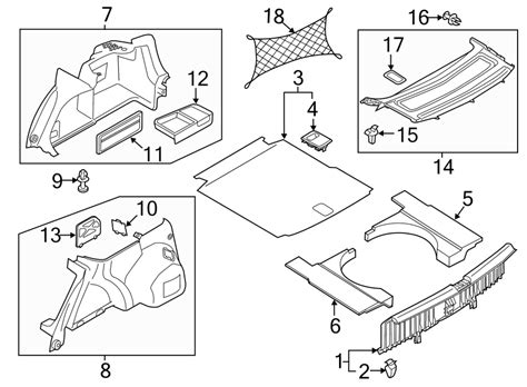 2014 Volkswagen Passat Trunk Floor Access Cover 5618677471bs Genuine Volkswagen Part