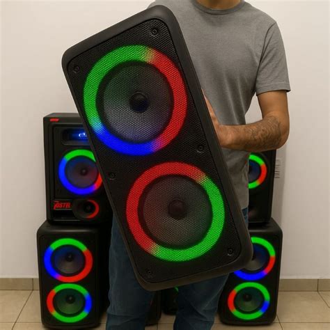 Caixa De Som Amplificada Potente - mega caixa de som torre 400w amplificada potente com 50 cm de altura ...