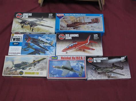 Lot 745 - Seven 1:72nd scale plastic model military