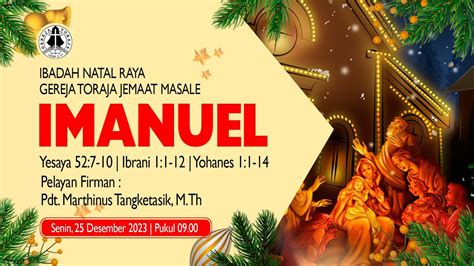 Ibadah Natal Raya Gereja Toraja Jemaat Masale Senin 25 Desember