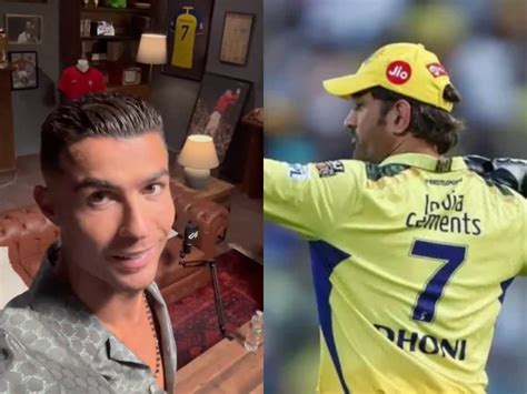 Is Ms Dhoni S Jersey Hanging In Cristiano Ronaldo S House The Truth Of