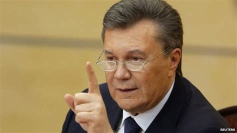 Ukrainian Ex Leader Viktor Yanukovych Vows Fightback Bbc News