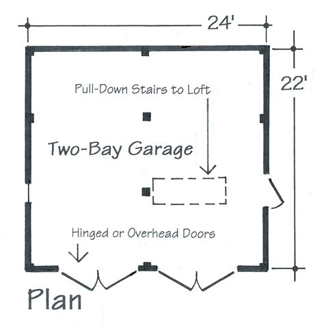 Two-bay Country Garage Instant Download, Berrywood Plans - Etsy