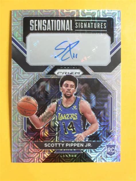 Panini Prizm Scotty Pippen Jr Mojo Sensational Signatures Rc