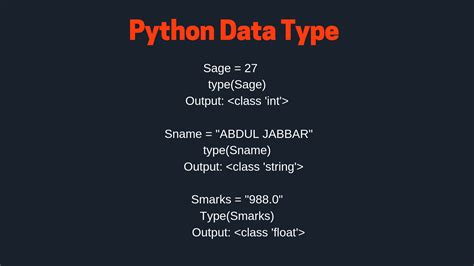 How To Print Data Type In Python