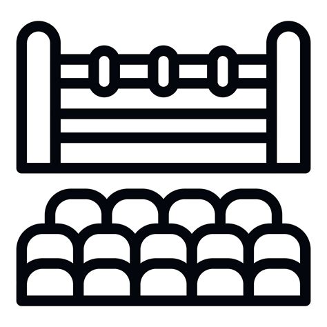 Boxing Ring Icon Outline Vector Fight Club 22592744 Vector Art At Vecteezy